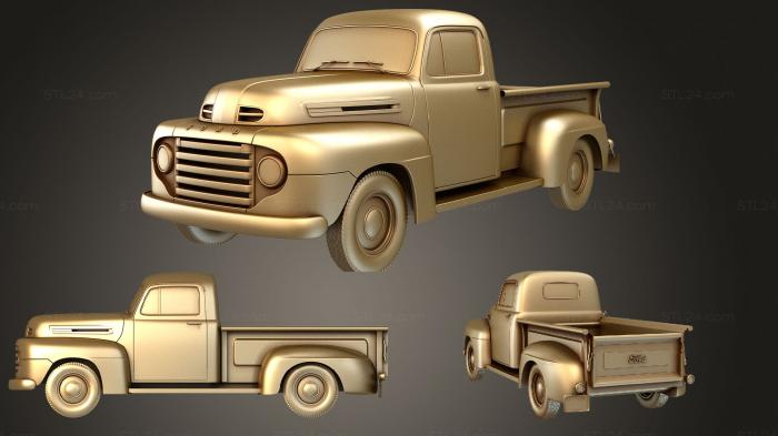 Автомобили и транспорт (Ford Пикап 1949, CARS_1620) 3D модель для ЧПУ станка